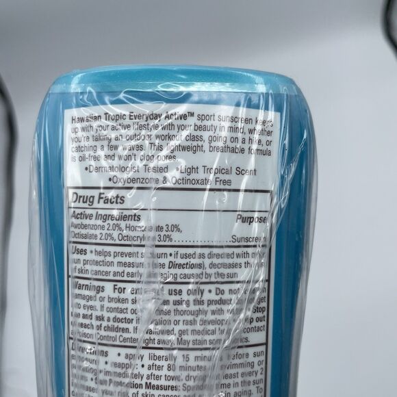 Lot Of 3 Hawaiian Tropic Island Active SPF 30 ultra light Tropical 8oz New READ - Picture 7 of 7